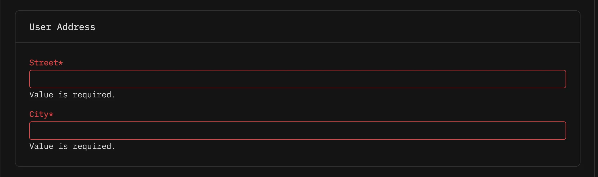 Object / Nested Settings