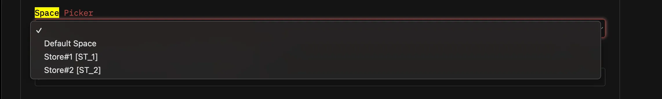 Space Picker