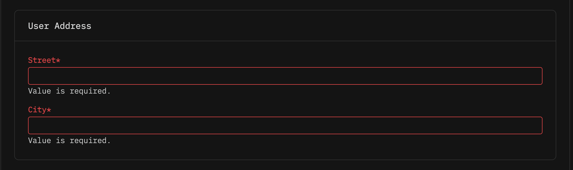 Object / Nested Settings